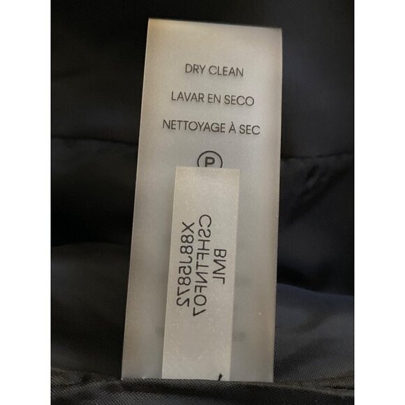 Calvin Klein Black White Houndstooth Belted Jacket Long Sleeves Women's Size 24W - Picture 9 of 9